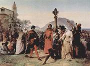 Francesco Hayez Sicilian Vespers, Scene 3 oil on canvas